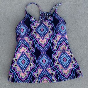 Raisins Colorful Geometric Print Tank Top